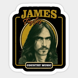 Musician - James Taylor Art Drawing Sticker